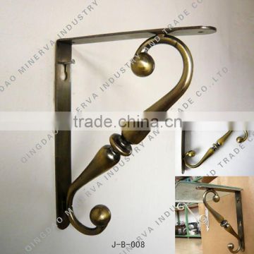 Alloy bracket for glass