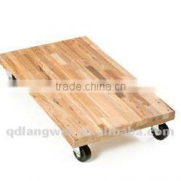 Open deck wooden furniture dolly