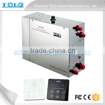 Polished Silver Single Phase Wet Steam Sauna Generator