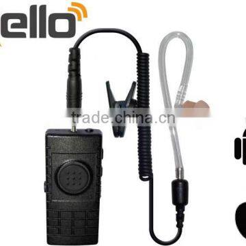 Bluetooth Wireless PTT Earphone Headset Earpiece for Zello Android iOS