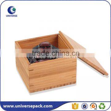 Luxury new design raw wood jewelry box with lid                        
                                                                                Supplier's Choice