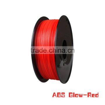 3D printer dual extruder Material Filament ABS Luminous Color 3D printer Glow-Red