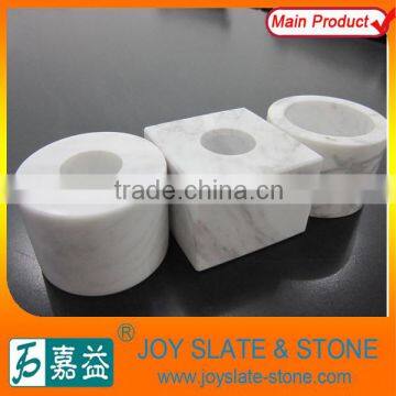 Natural Marble Stone cheap votive candle holders floor candle holders