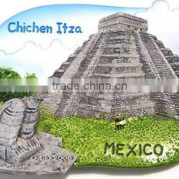 souvenir Chichen Itza, MEXICO,resin 3d fridge magnets