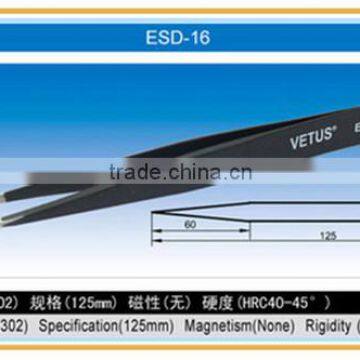 HRC40 Black Stainless Steel ESD Tweezers photo-2