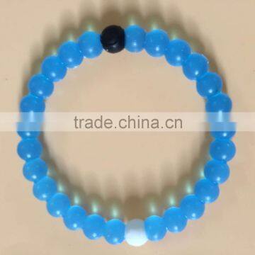 Hot Selling Jewelry String Color Silicone Bead Bracelets photo-3