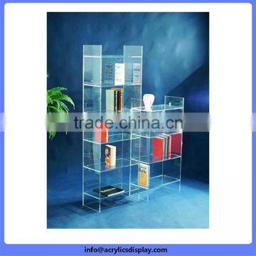 China gold manufacturer hot selling most popular cup acrylic display shelf
