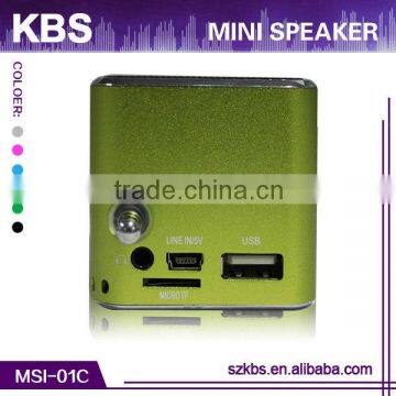 Very Cheap Wall Mounted Mini Speakers With Compatible USB/FM,LED Light