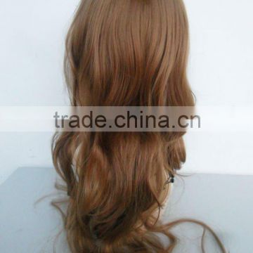 factory supply full lace virgin brazilian human hair wig brown long