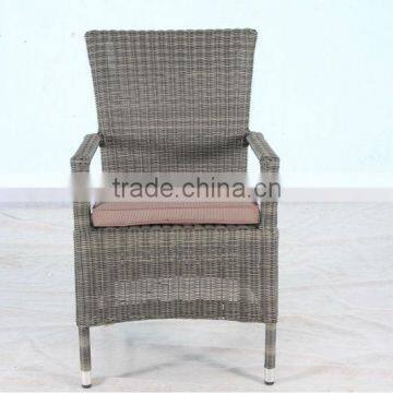 Wicker Chair with Square Arm/ Vietnam Nice Poly Rattan Chair / 3mm Round wicker Arm Chair