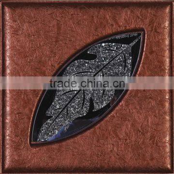 Leather Wall Covering, 3D Wave Effect Decorative 3d Wall Panels