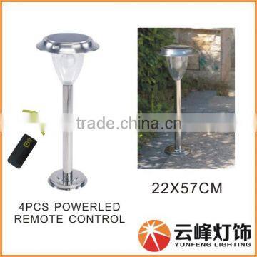 solar led outdoor bollard lights solar deck light Color changing solar garden light