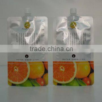 Pineapple juice drink standing bag with spout