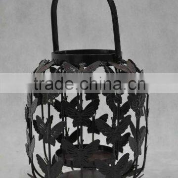 Decorative metal butterfly lantern