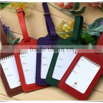 Custom leather material wholesale pu leather luggage tag , airplane luggage tag , travel luggage tag ,hotel luggage tag marker