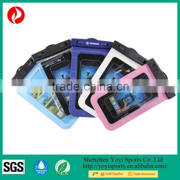 100% seal PVC custom logo waterproof bag high end phone cases