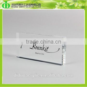 DDB-0120 Trade Assurance Crystal Clear Acrylic Stamp Block