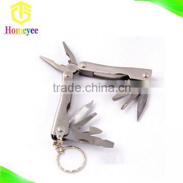 Mini pocket multifunction foldalble plier combination pliers with different color handle