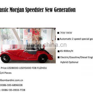 Classical Speedster copy/Electic Vehicle /Electric Car/Glass fiber car body/4WD/2WD/Solid Axle/Automatic gearbox/Sightseeing Veh