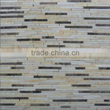 marble strip random mosaic tile for sale