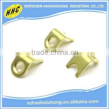 Shenzhen Auto Parts High Precision Non-standard Stamping Brass Terminal photo-2