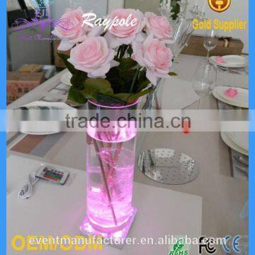 Battery Operated Single Color 4 Inch Square LED Under Vase Light Base for Sale photo-5