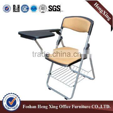 Top quality with adjustable arms student furniture folding chair(HX-TRC042)