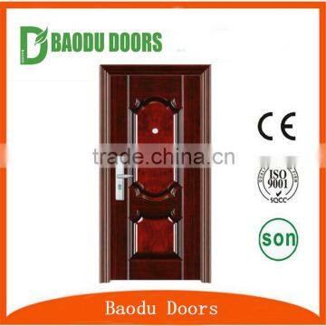 Swing style cheap single safe room exterior steel door for sale