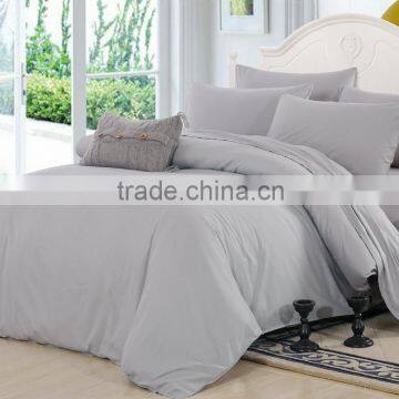 wholesale plain grey bedding sets with 100% cotton for sale