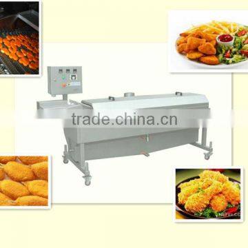Expro chicken nuggets frying machine (BYZJ-V-200) / Equiped with infeed / Oil-water separated system / Efficient machine