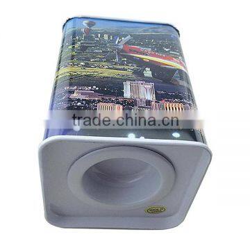 Metal Type Tin Box Gift Box for Saving Money,tinplate Collection Box Suppliers,fashion Style Square Tin Can for Food Packaging photo-5