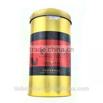 top quality gold supplier airtight decorative tin cans for tea