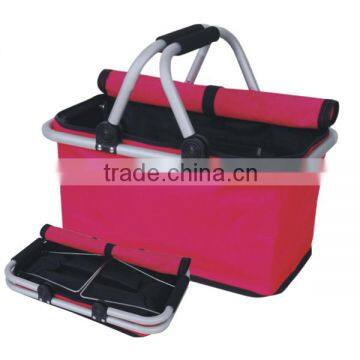 Polyester Collapsible Market Basket With Pocket photo-2