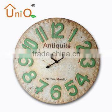 Big unique metal frame wall clock