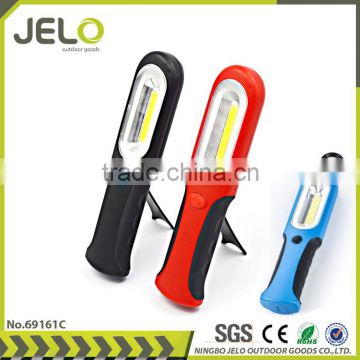 3W COB LED Working Lamp Stand Work light Magnetic With Folding Hook