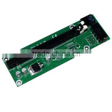 USB 3.0 PCI-E Express 1x To16x Extender Riser Board Card Adapter SATA Cable photo-5