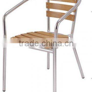 Aluminium wooden chair