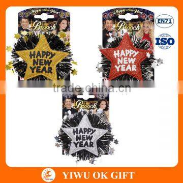 2016 Newest Design Party Favors Happy New Year Badge