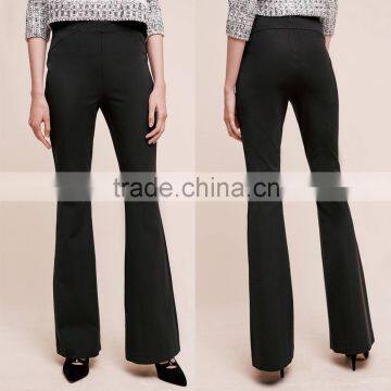 Wholesale Clothing New Fashion Formal Working Black Flare Lady Pants