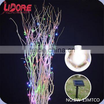 LIDORE Battery Operated LED Lights Christmas Decoration Twig solar power copper wire string lights