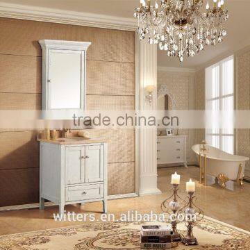 WTS-8422 No Include Faucet and Yes Include Countertop Classic Wood Bathroom Vanity photo-2