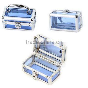 Professional fashion Acrylic cosmetic case, makeup bags,portable makeup box