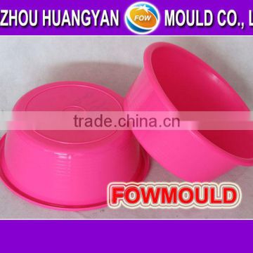 1 cavity colored household plastic washbasin injection mold