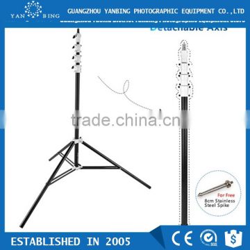 Factory supply HPUSN four-section photographic heavy duty aluminum telescopic air-cushion light stand