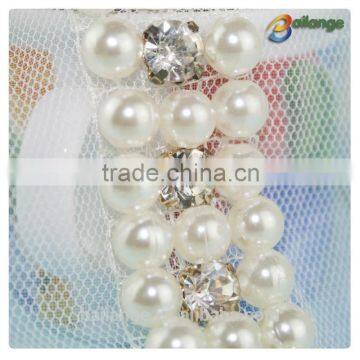 China wholesale fashion glass flower bead for bridal accessory