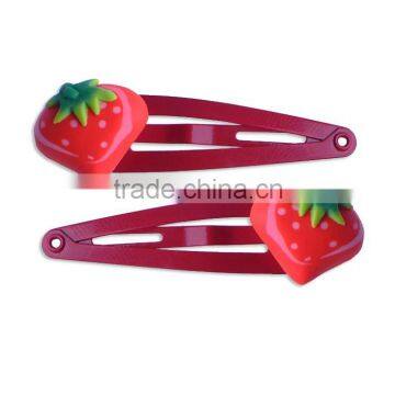 Cute little strawberry hair pin for baby hair ornament accessories