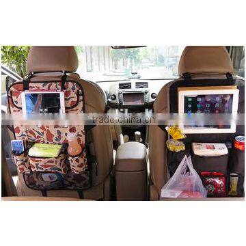 Car Seat Organizer with Ipad Pocket for Long Trip