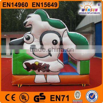 Interesting mini bouncy castle with CE air blower for family use