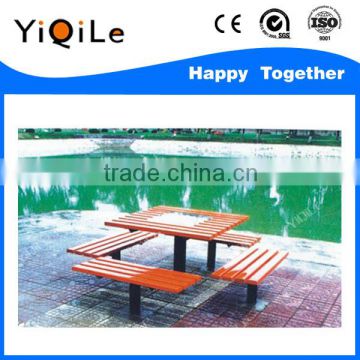 2016 new products outdoor furniture table and chair park bench set for rest