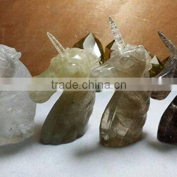 Natural quartz crystal unicorn for sale